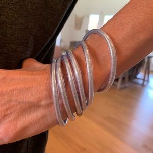 BudhaGirl Inspired Bracelets—silver set of 6